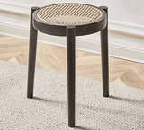 Black round stool